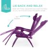 imageBest Choice Products Set of 2 Adjustable Steel Mesh Zero Gravity Lounge Chair Recliners wPillows and Cup Holder Trays  StardewAmethyst