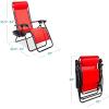 imageBest Choice Products Set of 2 Adjustable Steel Mesh Zero Gravity Lounge Chair Recliners wPillows and Cup Holder Trays  StardewCrimson Red