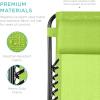 imageBest Choice Products Set of 2 Adjustable Steel Mesh Zero Gravity Lounge Chair Recliners wPillows and Cup Holder Trays  StardewLime Green