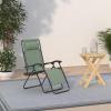 imageBest Choice Products Set of 2 Adjustable Steel Mesh Zero Gravity Lounge Chair Recliners wPillows and Cup Holder Trays  StardewSage Green