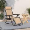imageBest Choice Products Set of 2 Adjustable Steel Mesh Zero Gravity Lounge Chair Recliners wPillows and Cup Holder Trays  StardewSand