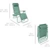 imageBest Choice Products Set of 2 Adjustable Steel Mesh Zero Gravity Lounge Chair Recliners wPillows and Cup Holder Trays  StardewSeafoam