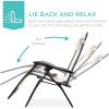 imageBest Choice Products Set of 2 Adjustable Steel Mesh Zero Gravity Lounge Chair Recliners wPillows and Cup Holder Trays  StardewTan Striped