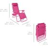 imageBest Choice Products Set of 2 Adjustable Steel Mesh Zero Gravity Lounge Chair Recliners wPillows and Cup Holder Trays  StardewUltimate Pink