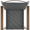 imageBest Choice Products Set of 2 Stackable Outdoor Textilene Chairs AllWeather Conversation Dining Accent Furniture wArmrests  BrownBrownTaupeCharcoal