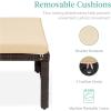 imageBest Choice Products Set of 2 Wicker Ottomans Multipurpose Outdoor Furniture for Patio Backyard Additional Seating Footrest Side Table wRemovable Cushions Steel Frame  GrayCreamBrownTan