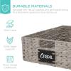 imageBest Choice Products Set of 4 9x12in Water Hyacinth Pantry Baskets Woven Organizers wChalkboard Label Chalk Marker  NaturalGray