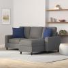 imageBest Choice Products Upholstered Sectional Sofa for Home Apartment Dorm Bonus Room Compact Spaces wChaise Lounge 3Seat LShape Design Reversible Ottoman Bench 680lb Capacity  BlueGrayGrey