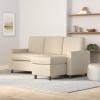 imageBest Choice Products Upholstered Sectional Sofa for Home Apartment Dorm Bonus Room Compact Spaces wChaise Lounge 3Seat LShape Design Reversible Ottoman Bench 680lb Capacity  BlueGrayIvory