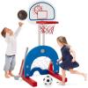 imageBest Choice Products 3in1 Toddler Basketball Hoop Sports Activity CenterWhite With Golf