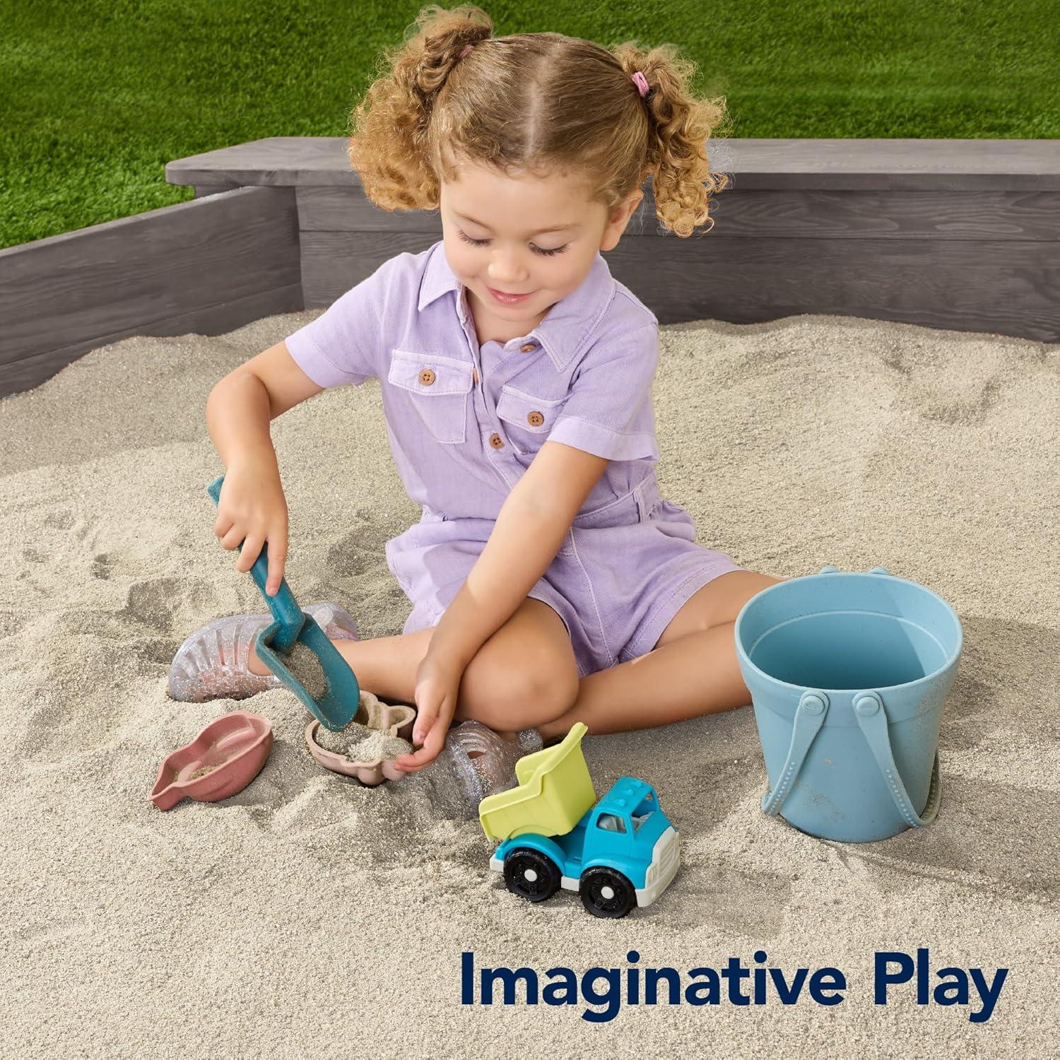 imageBest Choice Products Kids Large Octagonal Wooden Outdoor Sandbox with Cover w 4 Reinforced Benches 8 Seats XL Sandpit Bottom Liner  BrownGray