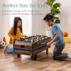 imageBest Choice Products 11in1 Kids Combo Game Table Set for Home Game Room wPing Pong Foosball Table Hockey Chess Checkers Shuffleboard Bowling 5 Accessory BagsGray