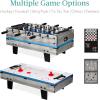 imageBest Choice Products 11in1 Kids Combo Game Table Set for Home Game Room wPing Pong Foosball Table Hockey Chess Checkers Shuffleboard Bowling 5 Accessory BagsGray