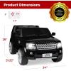 imageBest Choice Products 12V 37 MPH 2Seater Licensed Land Rover Ride On Car Toy wParent Remote Control MP3 Player  WhiteBlack