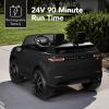 imageBest Choice Products 12V 37 MPH 2Seater Licensed Land Rover Ride On Car Toy wParent Remote Control MP3 Player  WhiteBlack