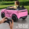 imageBest Choice Products 12V 37 MPH 2Seater Licensed Land Rover Ride On Car Toy wParent Remote Control MP3 Player  WhitePink