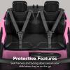 imageBest Choice Products 12V 37 MPH 2Seater Licensed Land Rover Ride On Car Toy wParent Remote Control MP3 Player  WhitePink