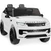imageBest Choice Products 12V 37 MPH 2Seater Licensed Land Rover Ride On Car Toy wParent Remote Control MP3 Player  WhiteWhite