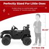 imageBest Choice Products 12V Kids Ride On Truck Car wParent Remote Control Spring Suspension LED Lights AUX Port  GreenBlack