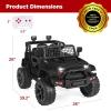 imageBest Choice Products 12V Kids Ride On Truck Car wParent Remote Control Spring Suspension LED Lights AUX Port  GreenBlack