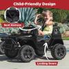imageBest Choice Products 12V Kids Ride On Truck Car wParent Remote Control Spring Suspension LED Lights AUX Port  GreenBlack
