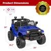 imageBest Choice Products 12V Kids Ride On Truck Car wParent Remote Control Spring Suspension LED Lights AUX Port  GreenBlue