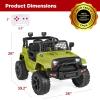 imageBest Choice Products 12V Kids Ride On Truck Car wParent Remote Control Spring Suspension LED Lights AUX Port  GreenGreen