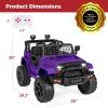 imageBest Choice Products 12V Kids Ride On Truck Car wParent Remote Control Spring Suspension LED Lights AUX Port  GreenPurple