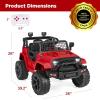 imageBest Choice Products 12V Kids Ride On Truck Car wParent Remote Control Spring Suspension LED Lights AUX Port  GreenRed
