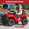 imageBest Choice Products 12V Kids Ride On Truck Car wParent Remote Control Spring Suspension LED Lights AUX Port  GreenRed