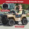 imageBest Choice Products 12V Kids Ride On Truck Car wParent Remote Control Spring Suspension LED Lights AUX Port  GreenSand