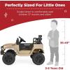 imageBest Choice Products 12V Kids Ride On Truck Car wParent Remote Control Spring Suspension LED Lights AUX Port  GreenSand