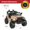 imageBest Choice Products 12V Kids Ride On Truck Car wParent Remote Control Spring Suspension LED Lights AUX Port  GreenSand