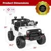 imageBest Choice Products 12V Kids Ride On Truck Car wParent Remote Control Spring Suspension LED Lights AUX Port  GreenWhite