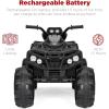 imageBest Choice Products 12V Kids RideOn Electric ATV 4Wheeler Quad Car Toy wBluetooth Audio 37mph Max Speed Treaded Tires LED Headlights Radio  OrangeBlack