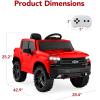 imageBest Choice Products 12V Licensed Chevrolet Silverado Ride On Truck Electric Car Toy wParent Remote Control Truck Bed Storage Bluetooth Speaker LED Lights 25 MPH Max Speed  PinkRed