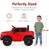 imageBest Choice Products 12V Licensed Chevrolet Silverado Ride On Truck Electric Car Toy wParent Remote Control Truck Bed Storage Bluetooth Speaker LED Lights 25 MPH Max Speed  PinkRed