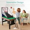 imageBest Choice Products 13in1 Combo Game Table Set for Home Game Room Friends ampamp Family wPing Pong Foosball Basketball Air Hockey Archery Chess Checkers Shuffleboard BowlingWalnut