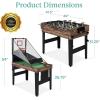 imageBest Choice Products 13in1 Combo Game Table Set for Home Game Room Friends ampamp Family wPing Pong Foosball Basketball Air Hockey Archery Chess Checkers Shuffleboard BowlingWalnut