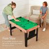 imageBest Choice Products 13in1 Combo Game Table Set for Home Game Room Friends ampamp Family wPing Pong Foosball Basketball Air Hockey Archery Chess Checkers Shuffleboard BowlingNatural