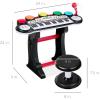imageBest Choice Products 37Key Kids Electronic Musical Instrument Piano Learning Toy Keyboard wMultiple Sounds Lights Microphone Stool  BlueBlack