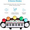 imageBest Choice Products 37Key Kids Electronic Musical Instrument Piano Learning Toy Keyboard wMultiple Sounds Lights Microphone Stool  BlueBlack