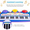 imageBest Choice Products 37Key Kids Electronic Musical Instrument Piano Learning Toy Keyboard wMultiple Sounds Lights Microphone Stool  BlueBlue
