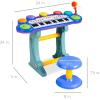 imageBest Choice Products 37Key Kids Electronic Musical Instrument Piano Learning Toy Keyboard wMultiple Sounds Lights Microphone Stool  BlueBlue