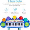 imageBest Choice Products 37Key Kids Electronic Musical Instrument Piano Learning Toy Keyboard wMultiple Sounds Lights Microphone Stool  BlueBlue