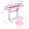 imageBest Choice Products 37Key Kids Electronic Musical Instrument Piano Learning Toy Keyboard wMultiple Sounds Lights Microphone Stool  BlueLight Pink