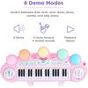 imageBest Choice Products 37Key Kids Electronic Musical Instrument Piano Learning Toy Keyboard wMultiple Sounds Lights Microphone Stool  BlueLight Pink