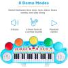 imageBest Choice Products 37Key Kids Electronic Musical Instrument Piano Learning Toy Keyboard wMultiple Sounds Lights Microphone Stool  BlueMulticolor