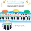 imageBest Choice Products 37Key Kids Electronic Musical Instrument Piano Learning Toy Keyboard wMultiple Sounds Lights Microphone Stool  BlueMulticolor