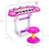imageBest Choice Products 37Key Kids Electronic Musical Instrument Piano Learning Toy Keyboard wMultiple Sounds Lights Microphone Stool  BluePink